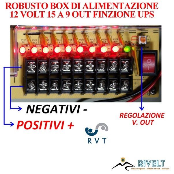 Stabilizzatore di tensione, 12 Volt, 8 Ampere